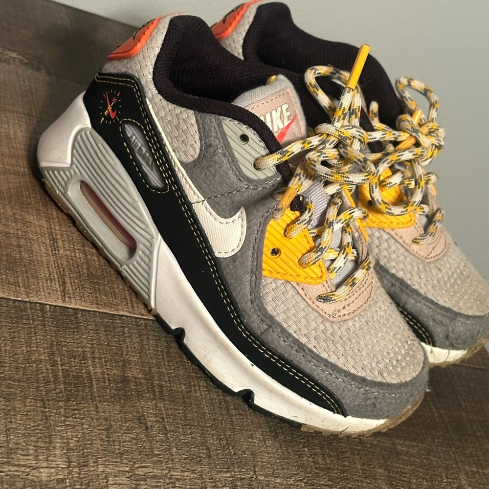 Nike Air Max Sneakers in Gray, Yellow, and Orange